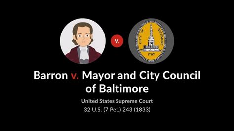 barron v. mayor and city council of baltimore